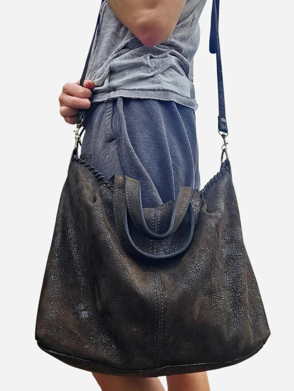 Vintage Italian Leather Satchel Bag